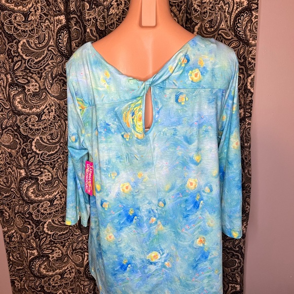 NWT Leoma Lovegrove Top Florida Girl Bicycle Long Sleeve Wearable Art Shirt - Picture 3 of 6